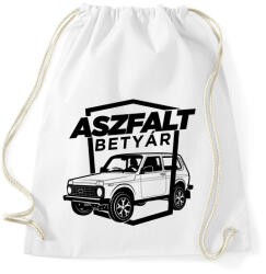 printfashion Aszfalt betyár - Lada Niva - Sportzsák, Tornazsák - Fehér (4345162)