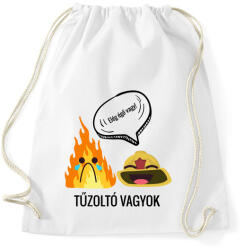 printfashion Tűzoltó - Sportzsák, Tornazsák - Fehér (4045490)