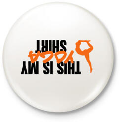 printfashion Jóga póló - Kitűző, hűtőmágnes - Fehér (3083607)