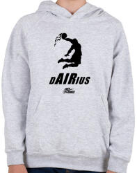 printfashion dAIRius zsákolókirály - Gyerek kapucnis pulóver - Sport szürke (1169528)