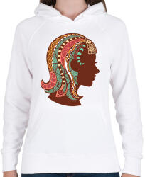 printfashion Színes Szűz horoszkóp - Női kapucnis pulóver - Fehér (1721663)