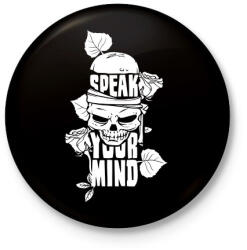 printfashion Az elméd - Kitűző, hűtőmágnes - Fekete (3095292)