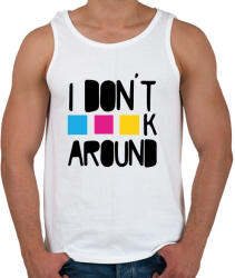 printfashion I don't CMYK around - Férfi atléta - Fehér (7253861)