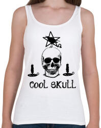 printfashion cool skull - Női atléta - Fehér (1707229)