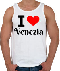 printfashion I love Venezia - Férfi atléta - Fehér (10649475)