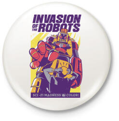 printfashion Retro sci-fi mozi - Kitűző, hűtőmágnes - Fehér (4376858)