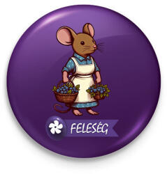 printfashion Everdell feleség - Kitűző, hűtőmágnes - Lila (15501560)