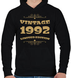 printfashion 1992 - Férfi kapucnis pulóver - Fekete (4096116)