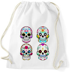 printfashion Calavera koponyák - Sportzsák, Tornazsák - Fehér (4724576)