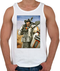 printfashion Gibraltar - Apex Legends - Férfi atléta - Fehér (1371359)