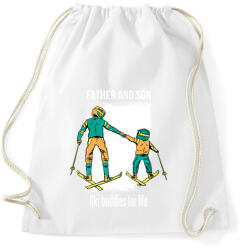printfashion Síelős apa-fia - Sportzsák, Tornazsák - Fehér (13242053)
