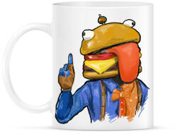 printfashion Durr Burger - Fortnite - Bögre - Fehér (3996421)