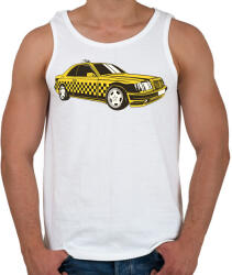 printfashion Taxi - Férfi atléta - Fehér (10771929)