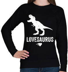printfashion Lovesaurus - Női pulóver - Fekete (1944357)