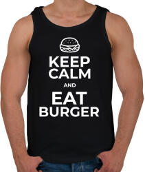 printfashion EAT BURGER - Férfi atléta - Fekete (10360794)