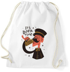printfashion Sör szünet - Beer time - Sportzsák, Tornazsák - Fehér (4358956)