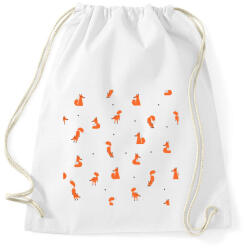 printfashion Winter foxes pattern man - Sportzsák, Tornazsák - Fehér (242259)