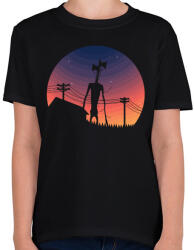 printfashion Siren head 4 - Gyerek póló - Fekete (3677458)