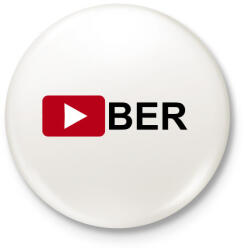 printfashion Youtuber - Kitűző, hűtőmágnes - Fehér (3080754)