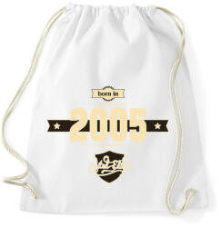 printfashion born-in-2005-cream-choco - Sportzsák, Tornazsák - Fehér (634367)