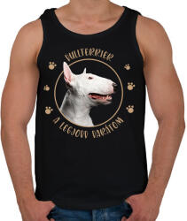 printfashion Bullterrier - Legjobb barát - Férfi atléta - Fekete (7175325)