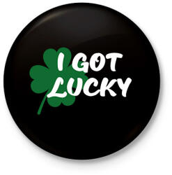 printfashion I got Lucky - páros - Kitűző, hűtőmágnes - Fekete (6999831)