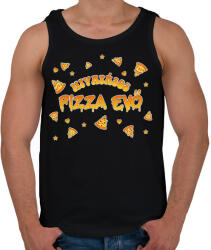 printfashion Hivatásos pizza evő - Férfi atléta - Fekete (9400803)
