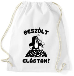 printfashion Kisvakond - Beszólt, elástam! - Sportzsák, Tornazsák - Fehér (835136)