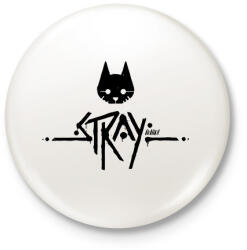 printfashion Stray black - Kitűző, hűtőmágnes - Fehér (7580183)
