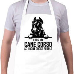 printfashion Cane Corso hug - Kötény - Fehér (4912552)