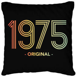 printfashion 1975 - Párnahuzat, Díszpárnahuzat - Fekete (11984178)