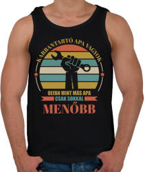 printfashion Karbantartó apa - Férfi atléta - Fekete (13864906)