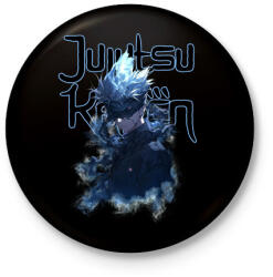 printfashion Jujutsu Kaisen Gojo - Kitűző, hűtőmágnes - Fekete (16554225)