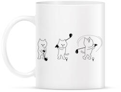 printfashion Macska golfozik - Bögre - Fehér (10284082)