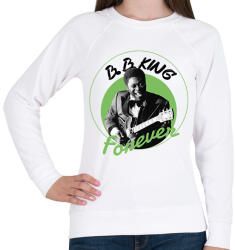 printfashion B. B. King - Női pulóver - Fehér (7658621)