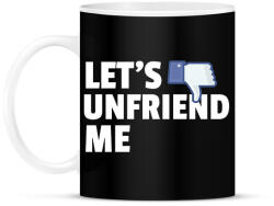 printfashion LET'S UNFRIEND ME - Bögre - Fekete (10840682)