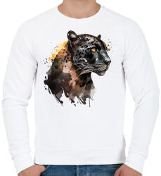 printfashion párduc - Férfi pulóver - Fehér (16165220)