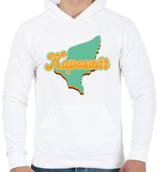 printfashion Kaposvár - Férfi kapucnis pulóver - Fehér (7132368)