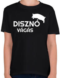 printfashion Disznóvágás - fehér - Gyerek póló - Fekete (11625955)