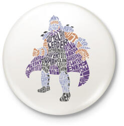 printfashion Zúzó mester - Kitűző, hűtőmágnes - Fehér (3073785)