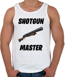 printfashion Shotgun Master - Fortnite (Fekete) - Férfi atléta - Fehér (1510802)