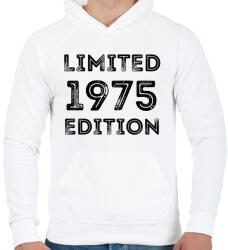 printfashion 1975 - Férfi kapucnis pulóver - Fehér (5062104)