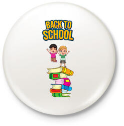 printfashion Back to school - Kitűző, hűtőmágnes - Fehér (14095717)