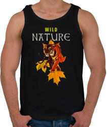 printfashion WILD NATURE TIGER - Férfi atléta - Fekete (5531897)