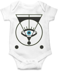 printfashion Spiritual eye - mindent látó szem - Baba Body - Fehér (4611018)