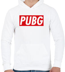 printfashion PUBG OBEY - Férfi kapucnis pulóver - Fehér (827163)