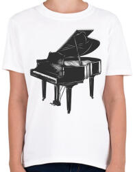 printfashion Zongora - Gyerek póló - Fehér (6534921)