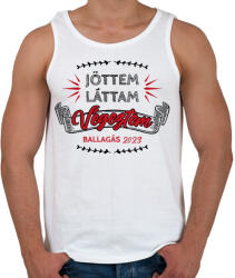 printfashion Végeztem - Dátummal - Férfi atléta - Fehér (13564443)