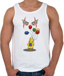 printfashion Hív a bohóc - Férfi atléta - Fehér (1895765)