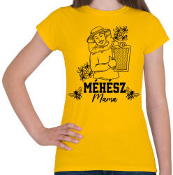 printfashion Méhész mama - Női póló - Sárga (13164467)